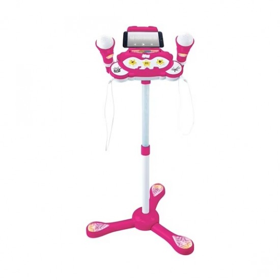 Karaoke with microphone, 2 parts ( Pink )