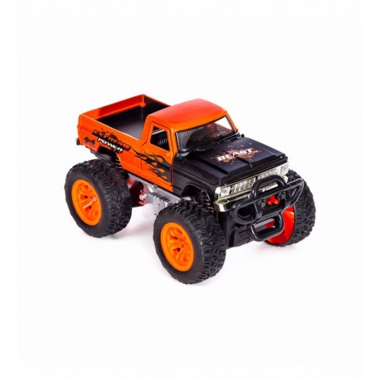 Friction-Powered Metal Offroad Pickup