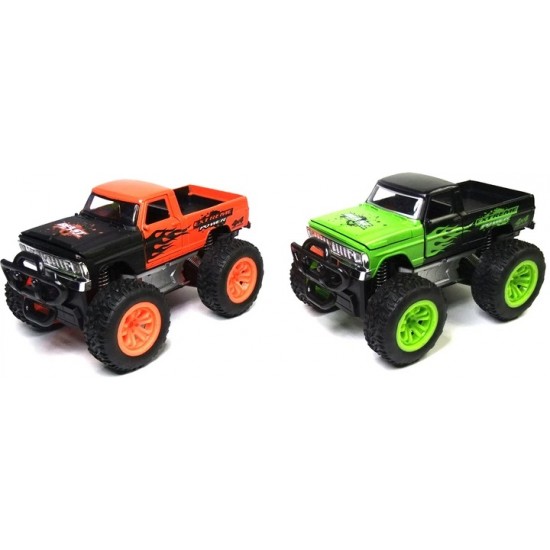 Friction-Powered Metal Offroad Pickup