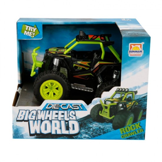Rock Crawler Big Wheels Sound and Light Car 19 cm