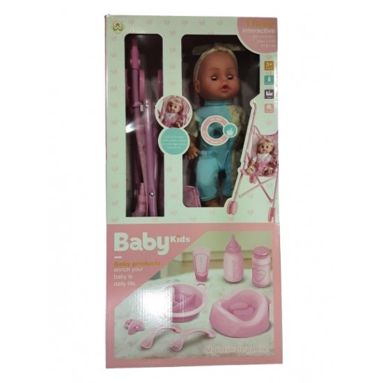 Baby Doll With Stroller