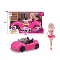 Fashion doll with a car