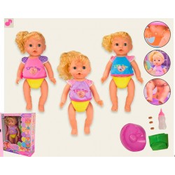Functional baby doll with potty