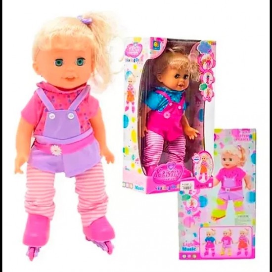 Roller Skating Doll with Lights, Sounds and Movements
