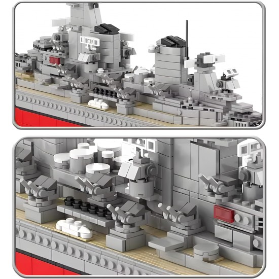 Battleship Building Blocks Set 3216 Pcs