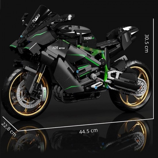  Motorcycle Building Kits, 1858 Pieces 1:5 Scale