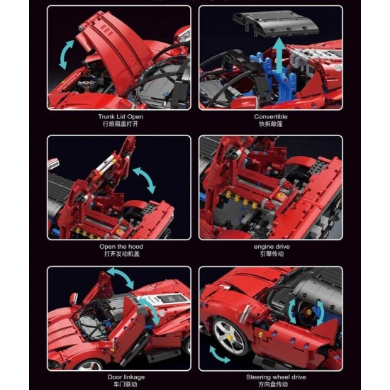 2438+Pcs TGL T5032 Daytona SP3 1:10