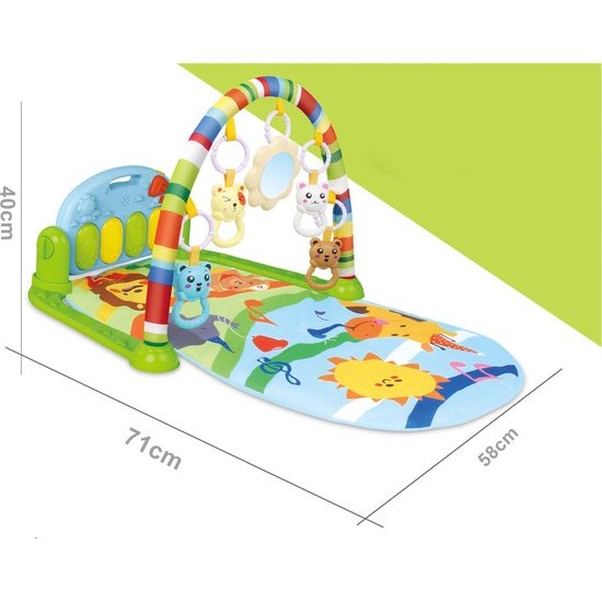 Baby gym - Playmat with toys and piano