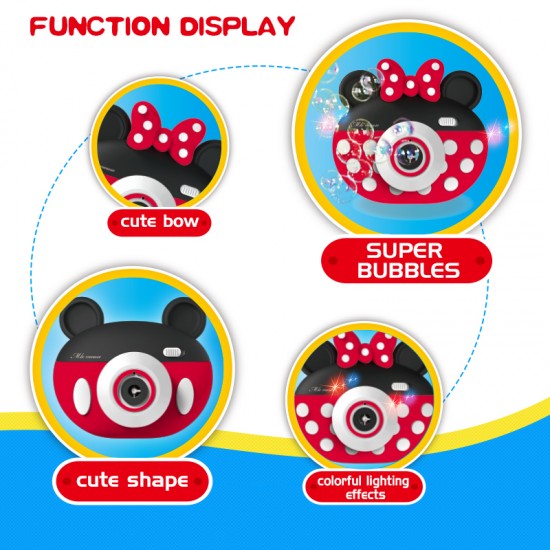 Bubble Camera Machine with Music and Light | Mickey Mouse