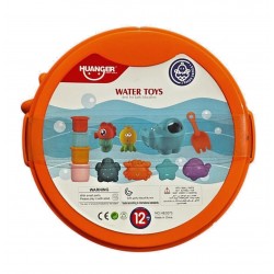Water Toys in Crab Storage Bucket (Damaged)