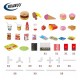 150pcs Diy House Canteen Shop Food Set