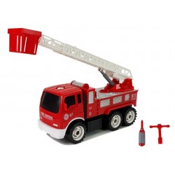 Fire Truck Fire Brigade with Ladder for Turning 2in1