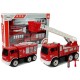 Fire Truck Fire Brigade with Ladder for Turning 2in1