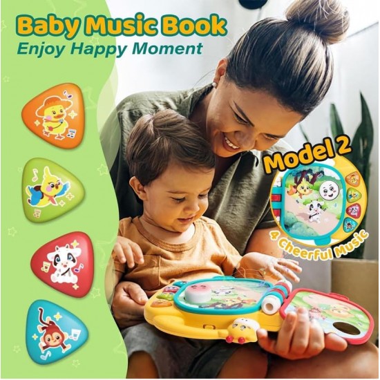 Musical Giraffe for Babies – Light-Up Keyboard with Ocean Theme, Animal Sounds and Educational Songs