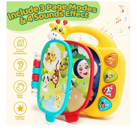 Musical Giraffe for Babies – Light-Up Keyboard with Ocean Theme, Animal Sounds and Educational Songs