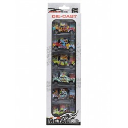 5-piece metal toy cars