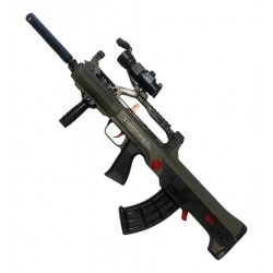 Automatic Battery-Powered Machine Gun with Hydrogel Bullets