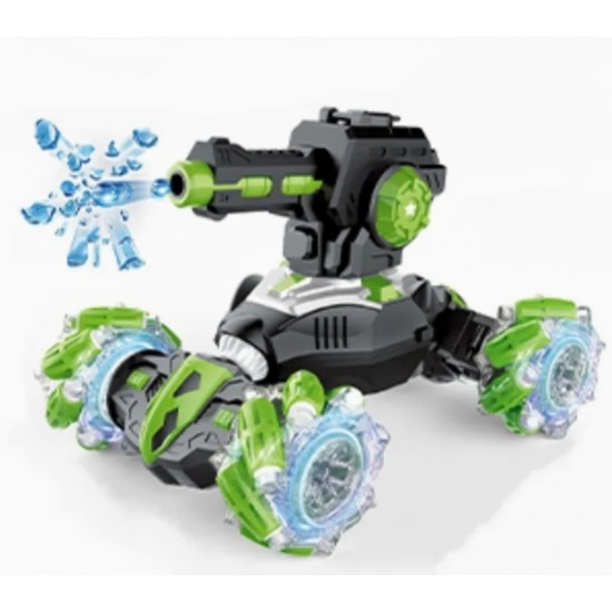2.4GHz RC Stunt Water Bomb Tank Car with Lights and Music