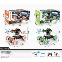 2.4GHz RC Stunt Water Bomb Tank Car with Lights and Music