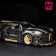 1:14 Scale Sports Car Black Bugatti MOC Building Block Kit, 1368 Pieces