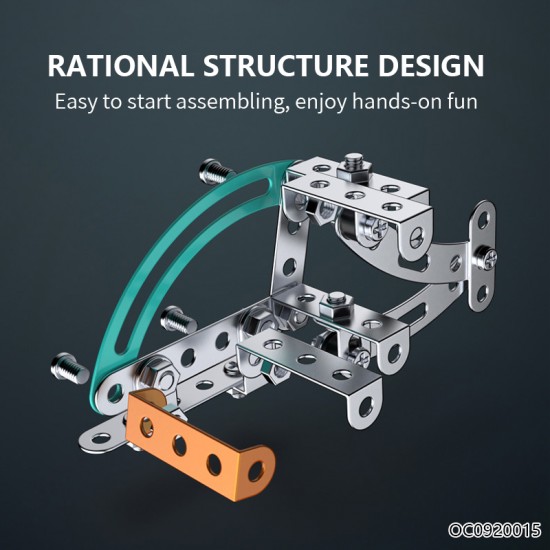 99pcs DIY Assemble Helicopter 3d Metal