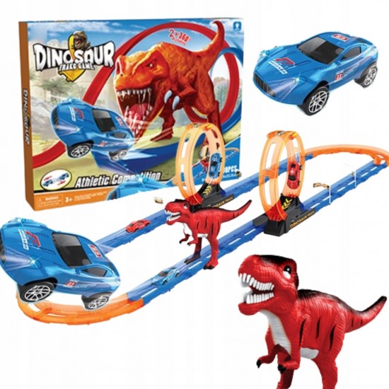 MEGA DINOSAUR CAR TRACK LOOPS CARS LONG MULTIFUNCTIONAL SET