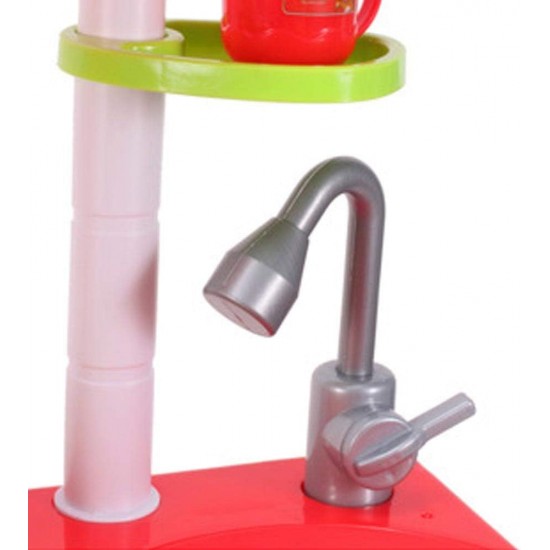 Kitchen Toy for Children with Working Stove Lights and Sounds Oven and Dishwasher Openable Sink and 30 My Little Chef Game Accessories