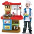 Kitchen Toy for Children with Working Stove Lights and Sounds Oven and Dishwasher Openable Sink and 30 My Little Chef Game Accessories