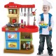Kitchen Toy for Children with Working Stove Lights and Sounds Oven and Dishwasher Openable Sink and 30 My Little Chef Game Accessories