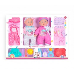 2PCS Baby Dolls With 2 Clothes Doll