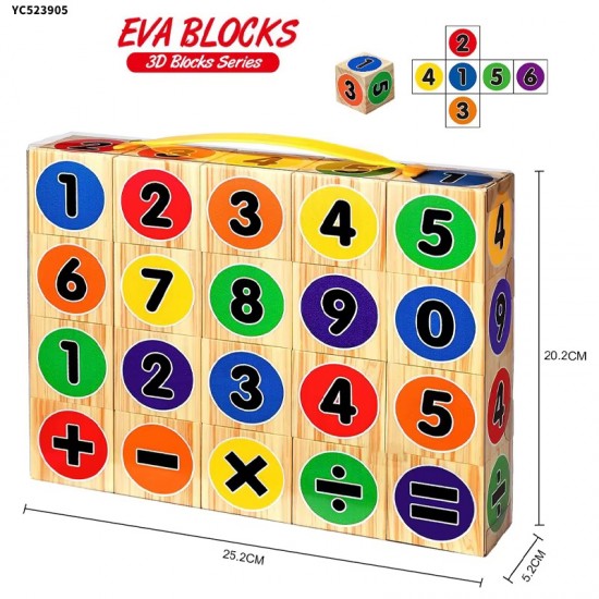 Colorful Montessori Preschool Learning Educational Toys 20pcs