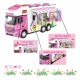 Toy Trailer Food Truck Camping with Accessories, Lights, and Sound - Pink