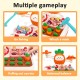 Carrot Shape Fishing Toy Whack a Mole Game 4 in 1