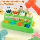 Montessori Baby Pop Up Toys with Buttons & Hammer, Sensory Fine Motor Skills Toy for Boy Girl