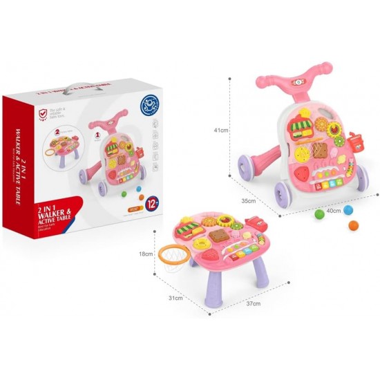  HUANGER Baby Push Walker and Activity Center
