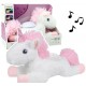 Plush Unicorn Sleepy Cuddly Projector Sound White