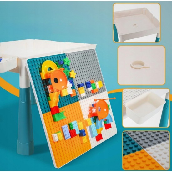 Table with Blocks and Chair