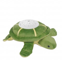 Turtle Comforter with Sound & Rotating Projector Lights for Baby's Sleep
