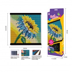 2000 Pcs Grid Puzzle Bead Sunflower Pattern Diy