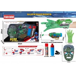 Superhero Mask and Web Launcher Set ( Hulk ) 
