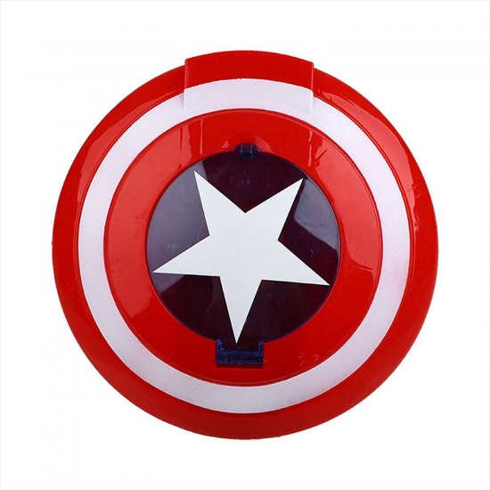  Avengers 3 in 1 Gift-Set 1 Disk Throwing Shield + 1 Mask + 1 Action Figure (Captain America)