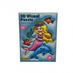 3D Mermaid Puzzle for Children, 120 Pieces