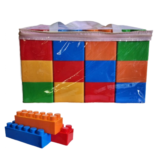 Jumbo Building Blocks Set Multi colour  (15pcs)