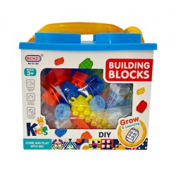 Large Building Blocks 120 Pieces with Storage Box