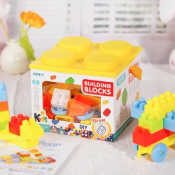 Large Building Blocks 45 Pieces with Storage Box