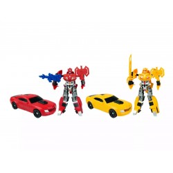 Transformable Red and Yellow with Accessories