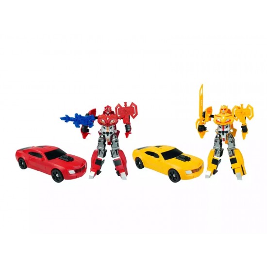 Transformable Red and Yellow with Accessories