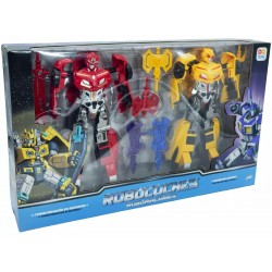 Transformable Red and Yellow with Accessories