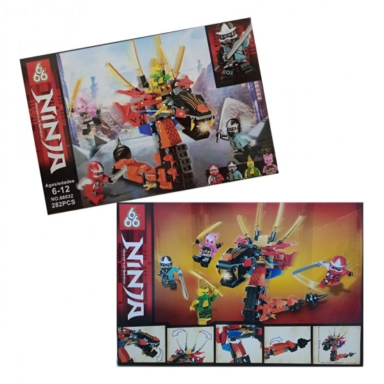 Ninjago Characters + Dragon Building Blocks