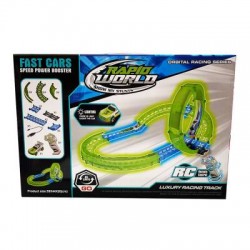 RC Racing Track Set Glow in Dark 35 Pieces Multi-Story with Remote Control Car